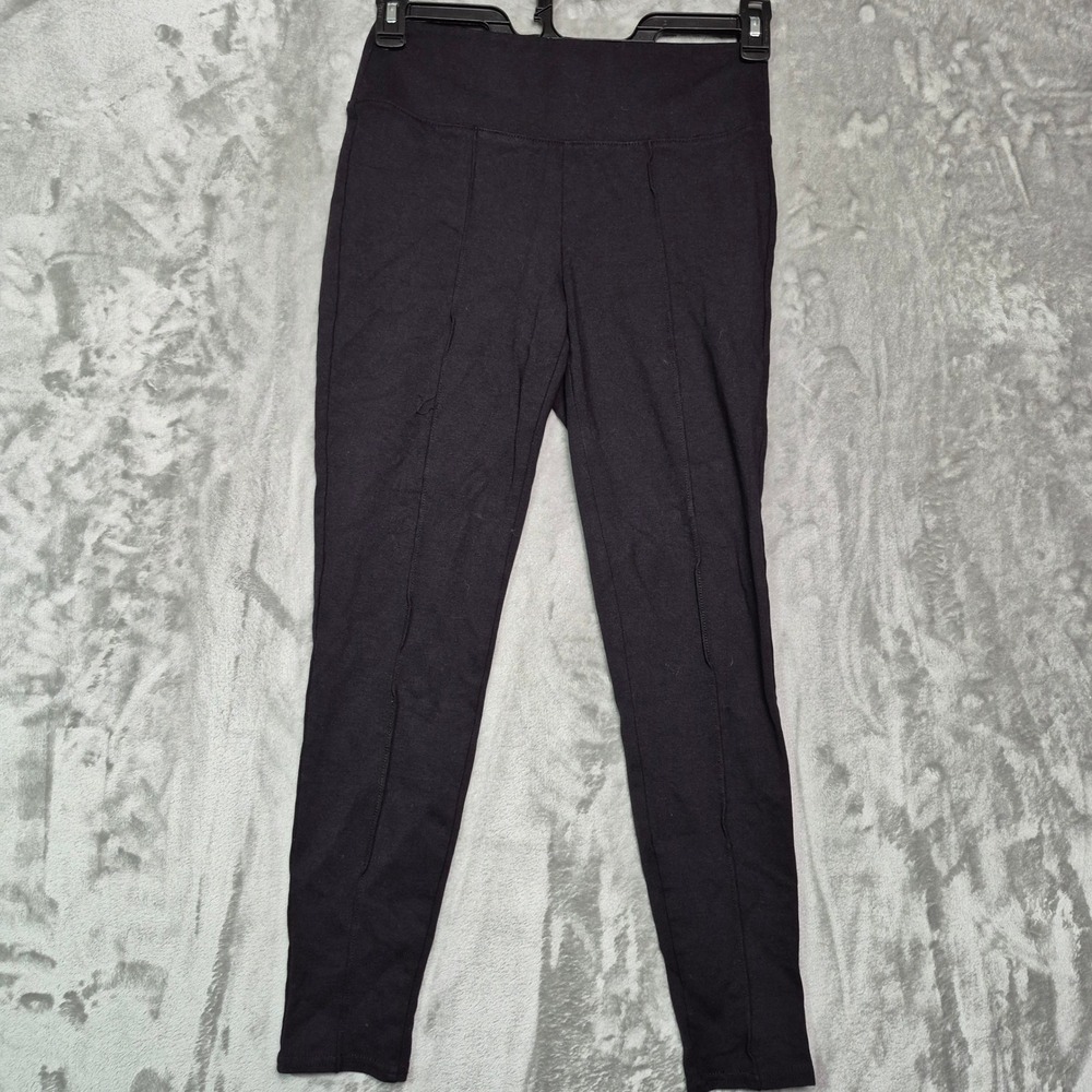 Nine West Womens Black Pintuck Front High Waisted Leggings Size Small RN73277